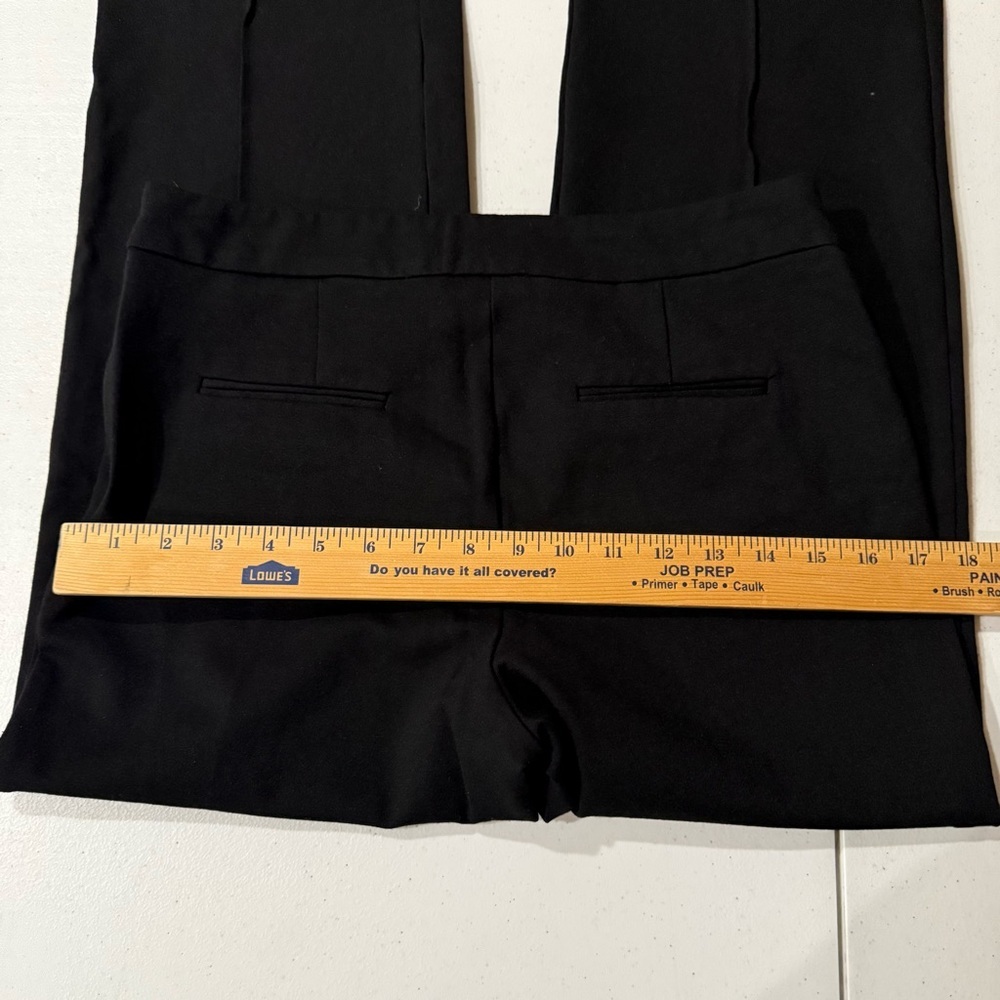 T Tahari Flat Front Pants Solid Stretch Ponte Wid… - image 7